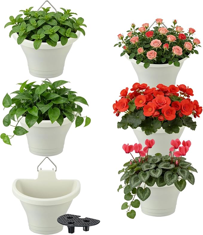 MADHOLLY 6Pcs Vertical Hanging Planters by MADHOLLY