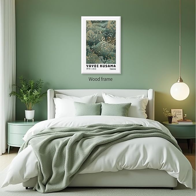Yayoi Kusama Inspired Poster Japanese Botanical Wall Art Abstract Yayoi Kusama - Image 3