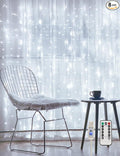 suddus White Curtain Lights for Bedroom Wall, 200 Led Twinkle Lights by SUDDUS
