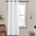 RYB HOME White Curtains 108 inches Long Room Darkening Room Seperating Divider by RYBHOME