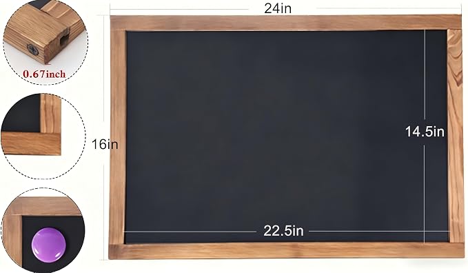 newnewshow 16"x24" Magnetic Chalkboard - Image 2
