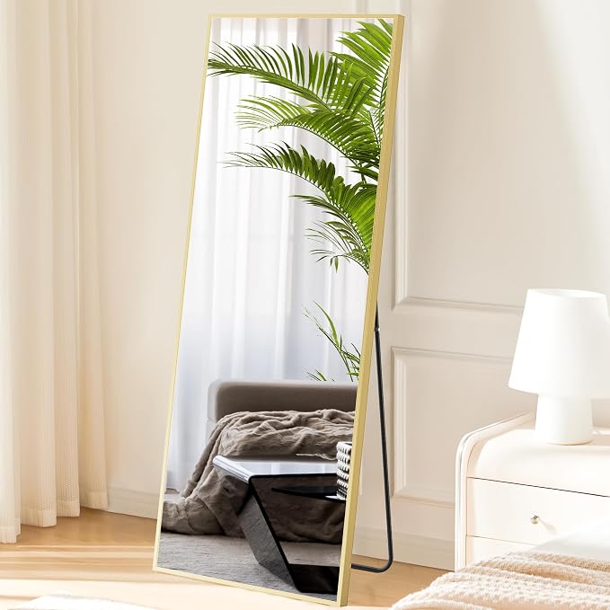 Sweetcrispy 64"x21" Full Length Mirror, Leaning or Standing Full Body Mirror - Image 3