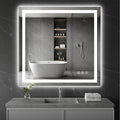 Koonmi 36"x40" LED Mirror for Bathroom, 90CRI Anti-Fog Vanity Mirror by KOONMI