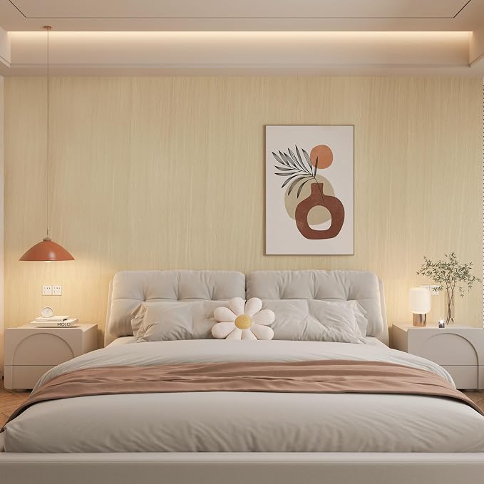 BOMENG White Oak Wood Wallpaper Light Oak Contact Paper Peel and Stick - Image 6