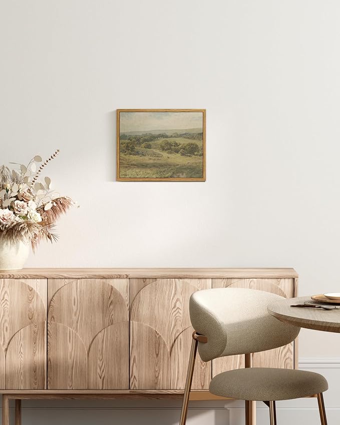 InSimSea Framed Canvas Wall Art, Vintage Landscape Art - Image 3