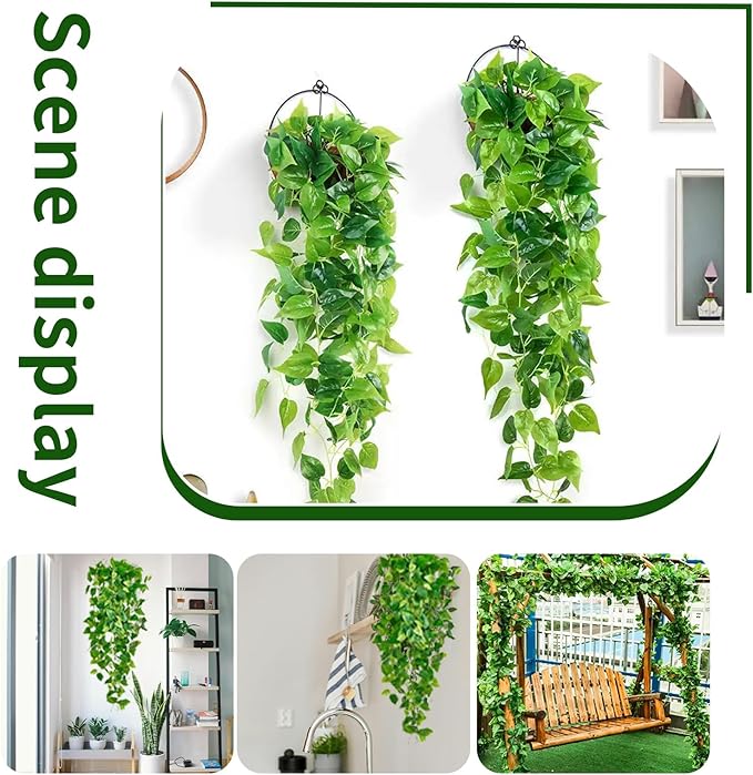 Fake Hanging Plants Vinesfor Room Decor, Artificial Ivy Greenery Garlands - Image 7