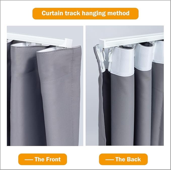 Hoeflife Room Divider Curtains Blackout Floor to Ceiling Curtain - Image 5