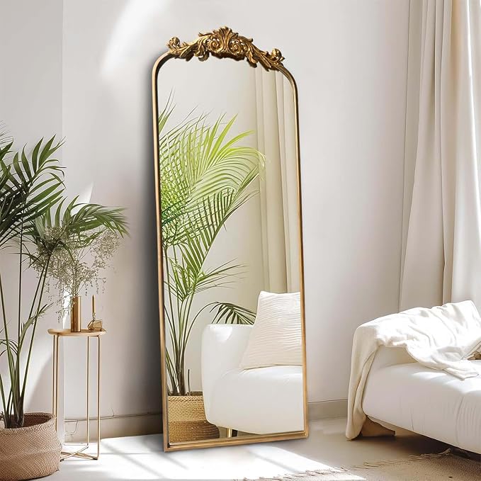 HQiJun Full Length Wall Mirror Decorative Full Body Mirrors Traditional Antique by HQiJun