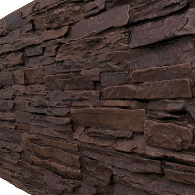 EverStone Canyon Ridge Faux Stone Panel, 45 3/4"W x 24 1/2"H x 1 1/4"D - Image 7