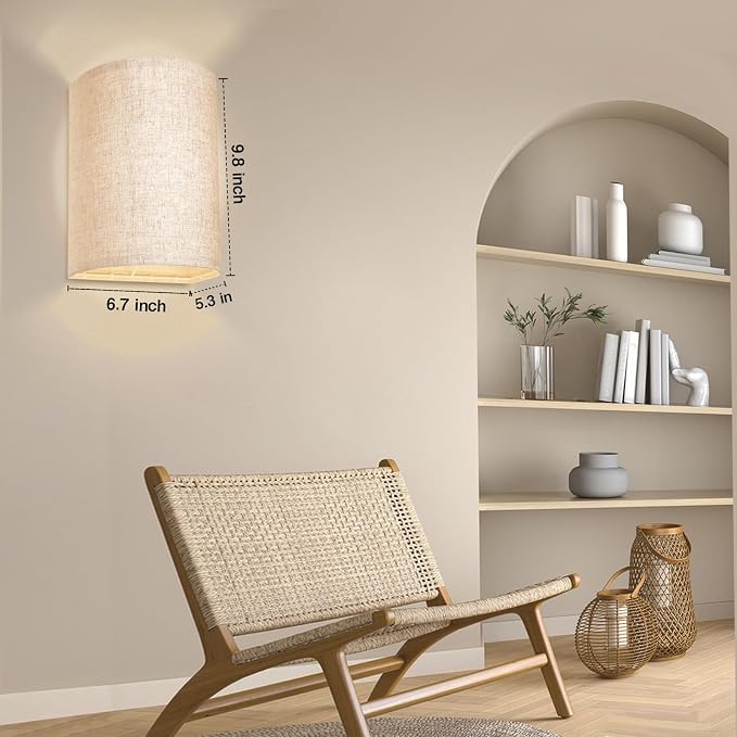 FINCMY Battery Operated Wall Sconces Set of Two, 18 RGB Colors Stick on Wall - Image 7