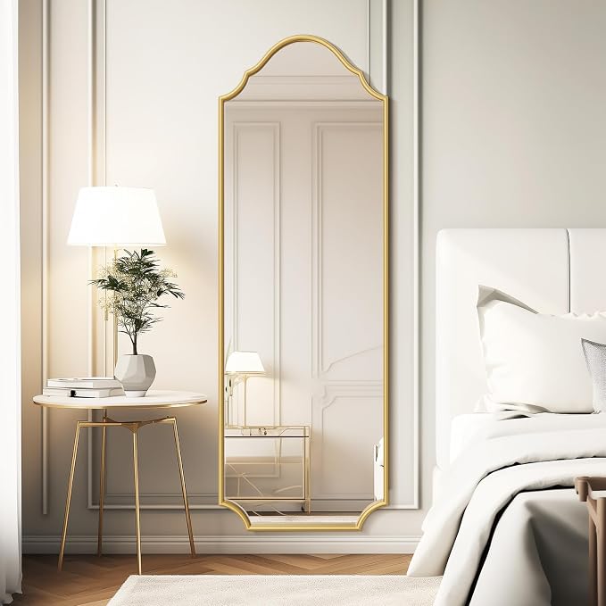 WallBeyond Arched Full Length Mirror Wall Mounted, Living Room, Hanging or - Image 4