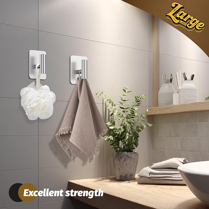 Heavy Duty Adhesive Hooks - 26lb Max - Image 4