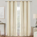 XiDi Curtains for Bedroom Decor Beige34/72/1 by Addsomecolortolife