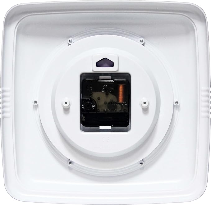 Infinity Instruments Retro Wall Clock – 9-Inch Square Silent Non-Ticking - Image 4