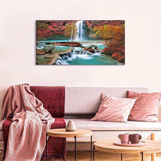 Tropical Forest Wall Art Nature Mountain Pictures Wall Decor - Image 2