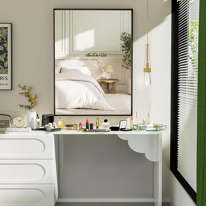 48”x 36” Black Bathroom Mirrors - Image 7