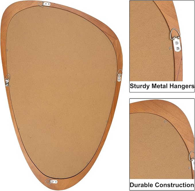 Irregular Wall Mirror Asymmetrical Bathroom Mirror, Wall Mounted Decorative - Image 5