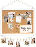 Double-Sided Cork Board for Wall, Picture Display Vision Board Corkboards for by AMUSIGHT