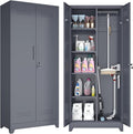 GREATMEET 72.8" H Tall Metal Garage Storage Cabinet by GREATMEET