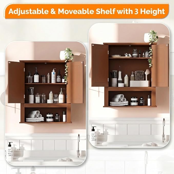 VINGLI Bathroom Wall Cabinet, Medicine Cabinet - Image 7