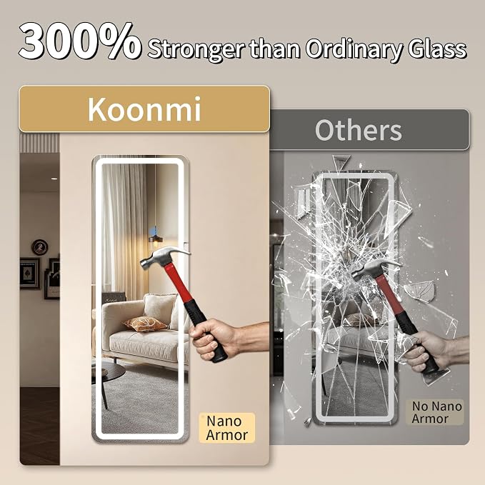 Koonmi Full Length Mirror Door Hanging - Image 2