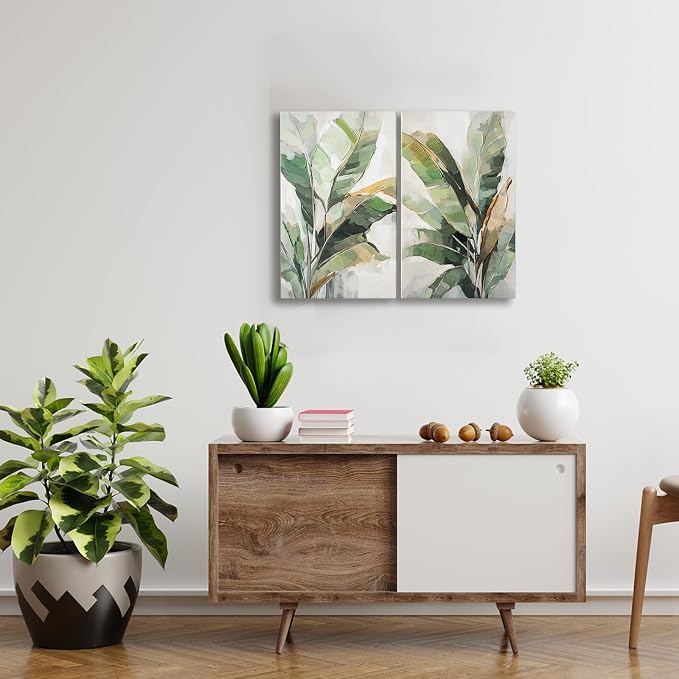 Botanical Wall Art Set Hand Painted, - Image 8