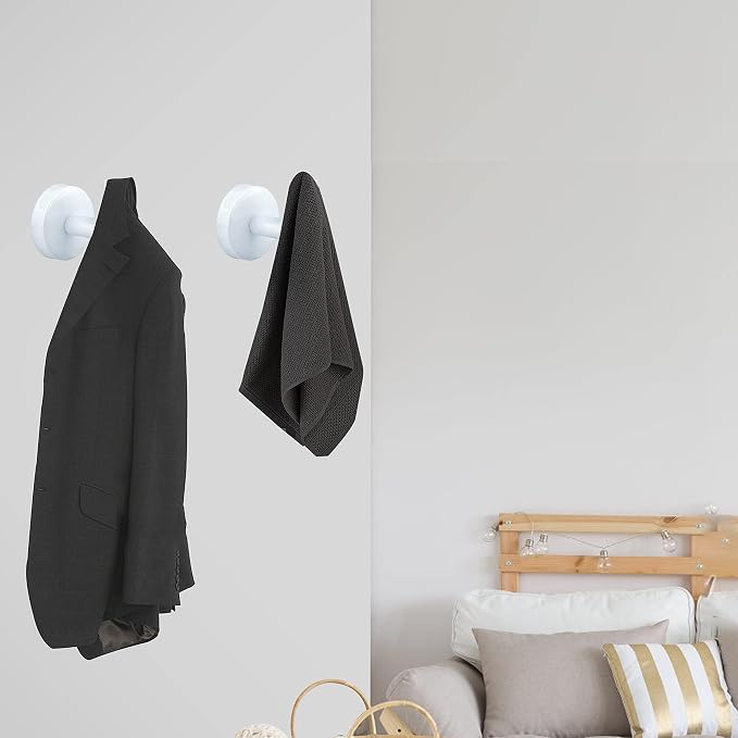 4 Pack Towel Hooks Bathroom Wall Hook Holder Stainless Steel Coat Robe Clothes - Image 5