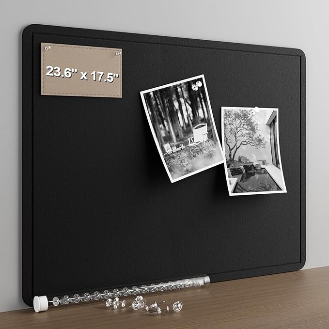Large Felt Bulletin Board for Wall, Soft Felt Cork Board for Office, Home by CreateYourIdealSpace