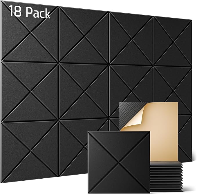 Sonicism 18 Pack X-Lined Acoustic Panels by Sonicism