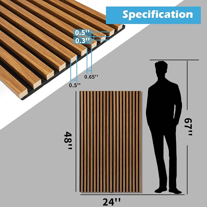 Art3d 2-Pack 48" x 24" Acoustic Wood Panels - Image 6
