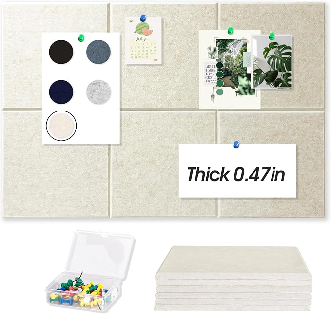 Thick Cork Board Tiles for Wall by Magrowill