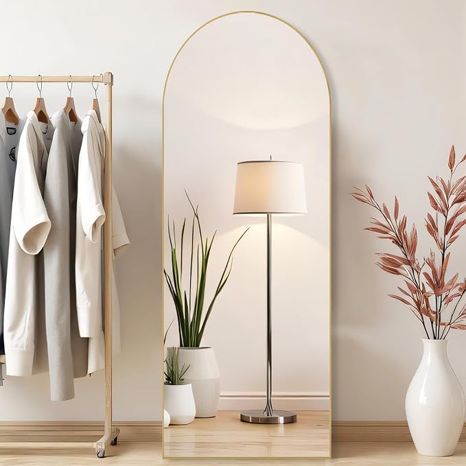 Arched Mirror Full Length, Upgraded 21"x64" Body Wall Mirrors - Image 2