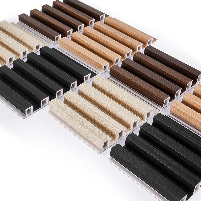 Samples 8 Pack 6" x 6" WPC Slat Wall Panels High Grille - Image 4
