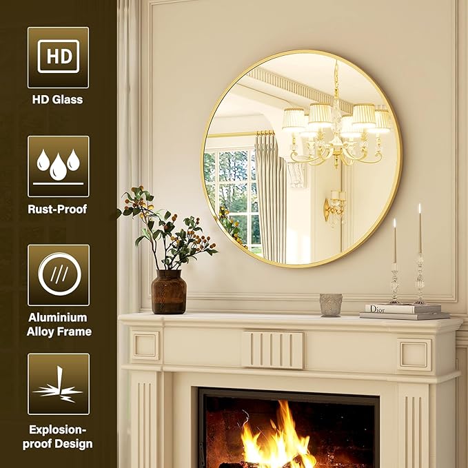 XRAMFY 24 Inch Round Mirror - Image 4