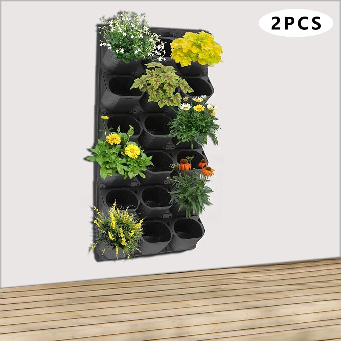 Vertical Wall Planter with 36 Pots, Hanging Garden Plant Flowerpot Holder - Image 8