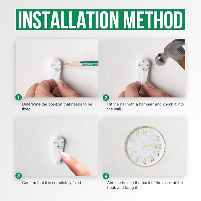 Wall Clock Modern Non-Ticking Battery Operated Silent Wall Clocks Simple Style - Image 9
