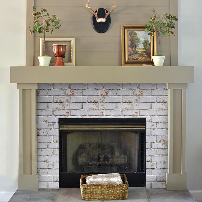 COMSTICKC 3D Faux Brick Wall Panels Peel and Stick, Small Size Self Adhesive - Image 8