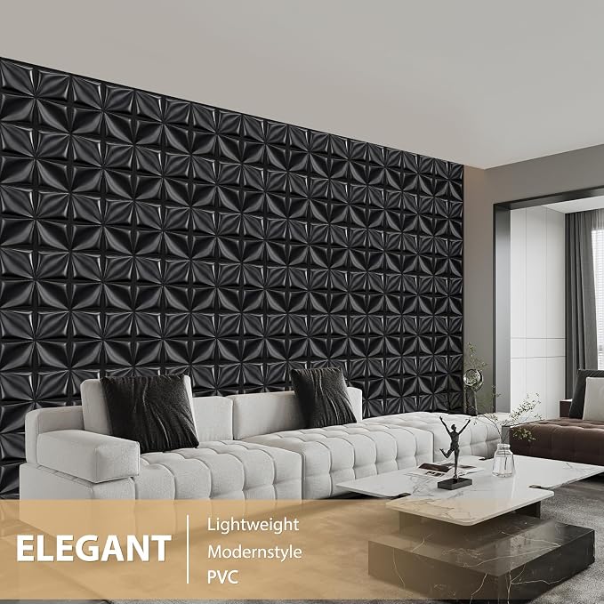 Heikki 30 Pack 3D Wall Panel for Interior Wall Décor, PVC Flower Textured Wall - Image 5