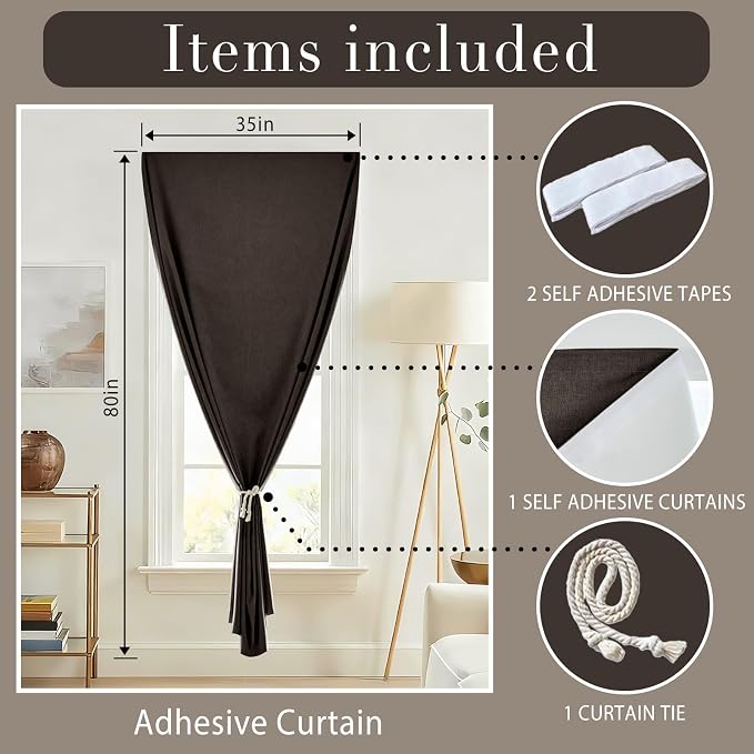 Self-Adhesive Total 100% Blackout Window Treatment - Image 6