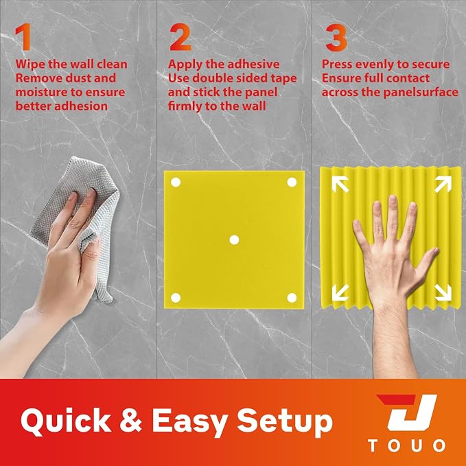 54 Pack Acoustic Panels – Sound Proof Foam Panels - Image 8