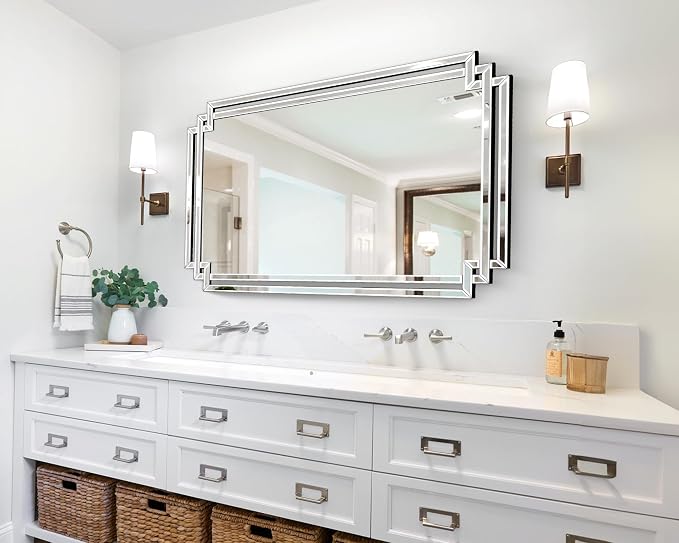 32" X 47" Large Bathroom Wall Mirror - Image 7