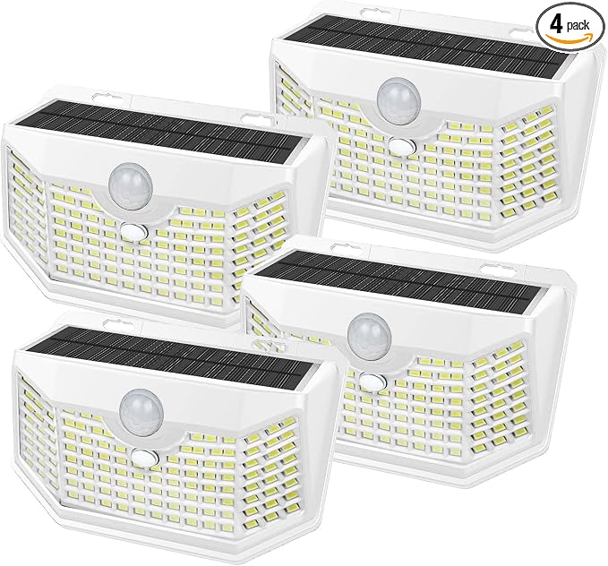 HMCITY 120 LED Outdoor Solar Lights by LightingUpYourLife
