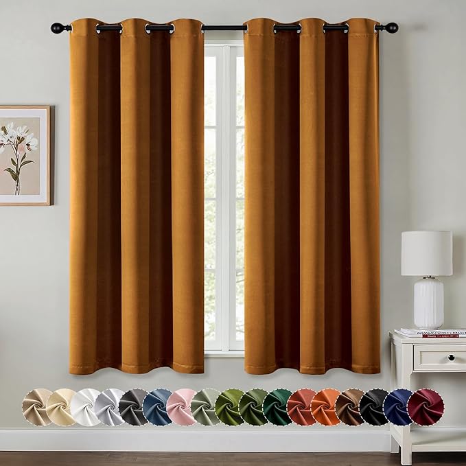 MIULEE Blackout Curtains for Bedroom Living Room 2 Panels, Thermal Insulated by MIULEE