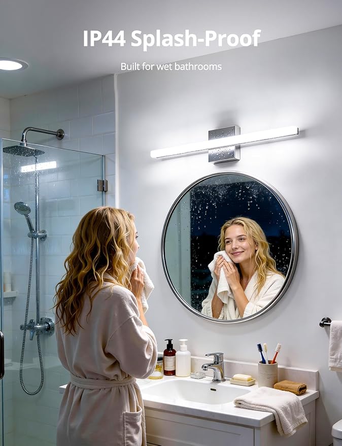 Combuh LED Vanity Lights Bar 24 Inch Bathroom Light Fixtures 14W IP44 Over - Image 6
