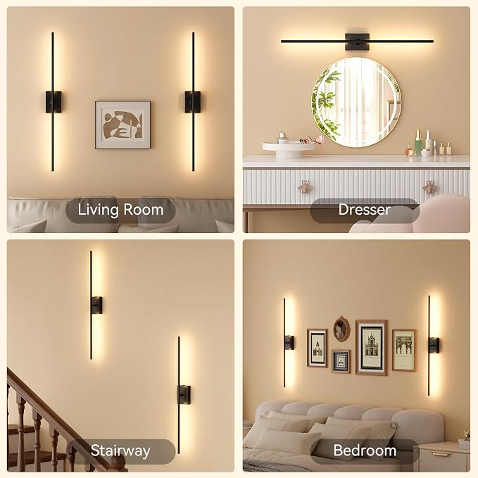 Ouyulong Battery Operated Wall Sconces Set of 2, 10000mAh Wireless Rechargeable - Image 7