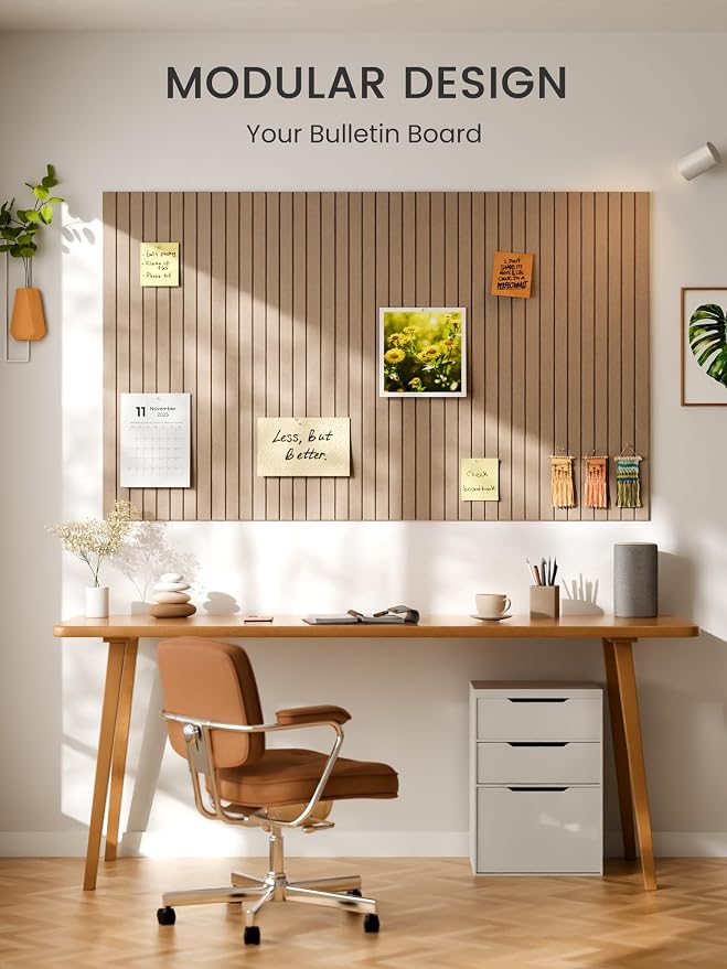 Bumusty Large Cork Board Alternative-36 x 24" Felt Bulletin Board Tiles - Image 6