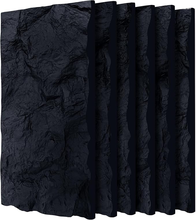 3D Faux Stone Wall Panels, Lightweight & Waterproof Accent Marble Rock Skin by Gahowlen