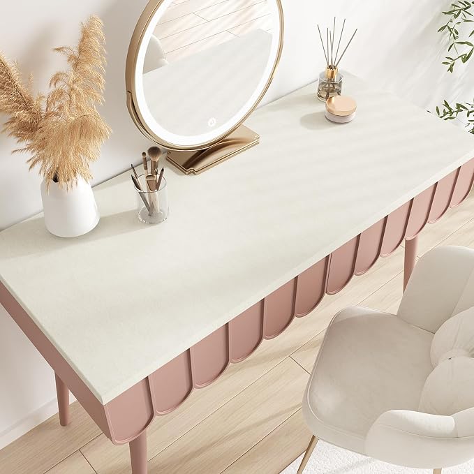 VEELIKE Self Adhesive Off-White Velvet Drawer Liner - Image 4