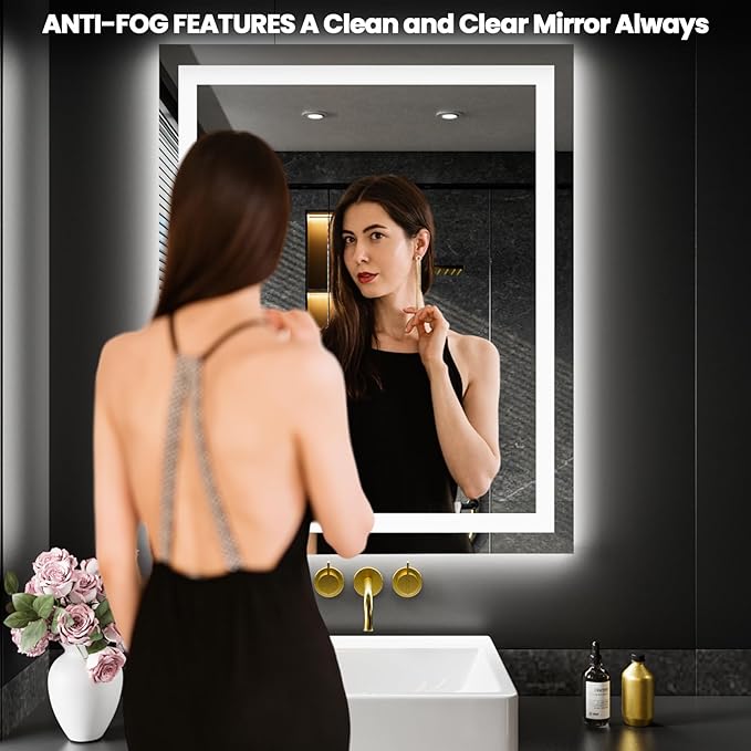 LOAAO 20X28 LED Bathroom Mirror - Image 3