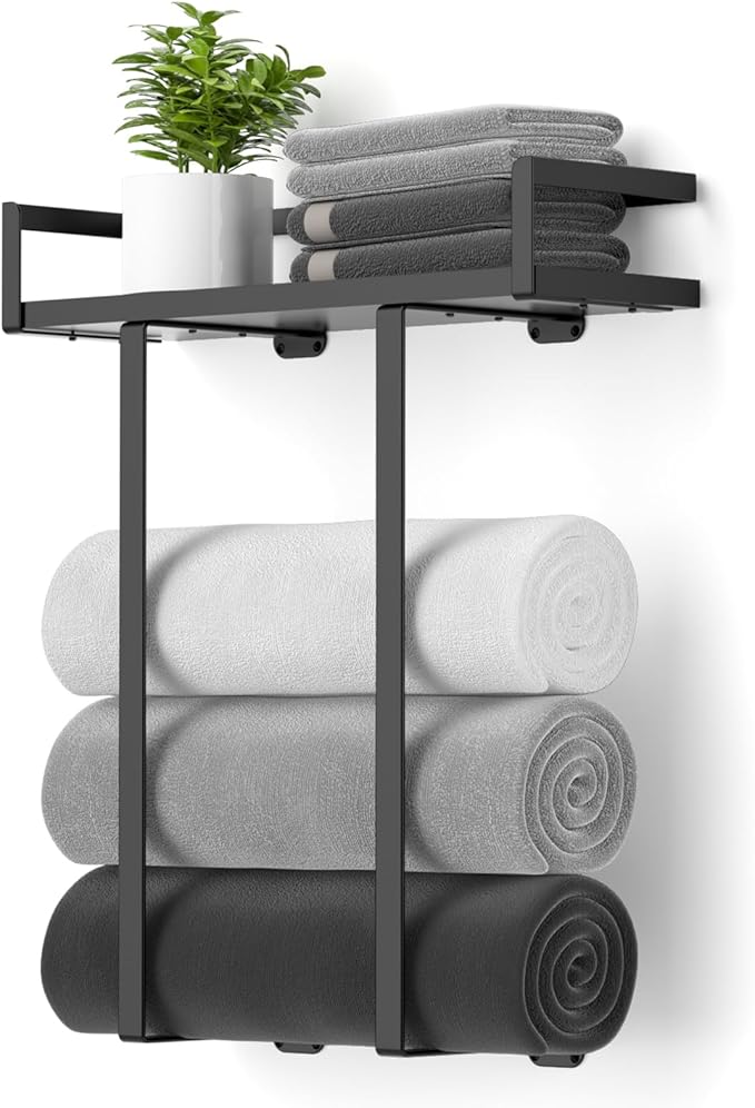 Towel Racks for Bathroom Wall Mounted, Xstydes Metal Towel Holder by XstydesDreamworks